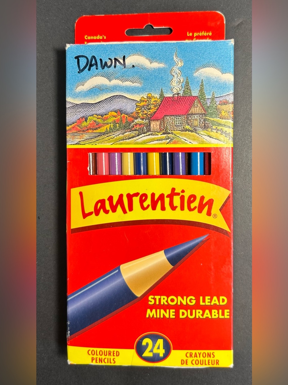 Vintage Laurentien Colored Pencils In Original Packaging